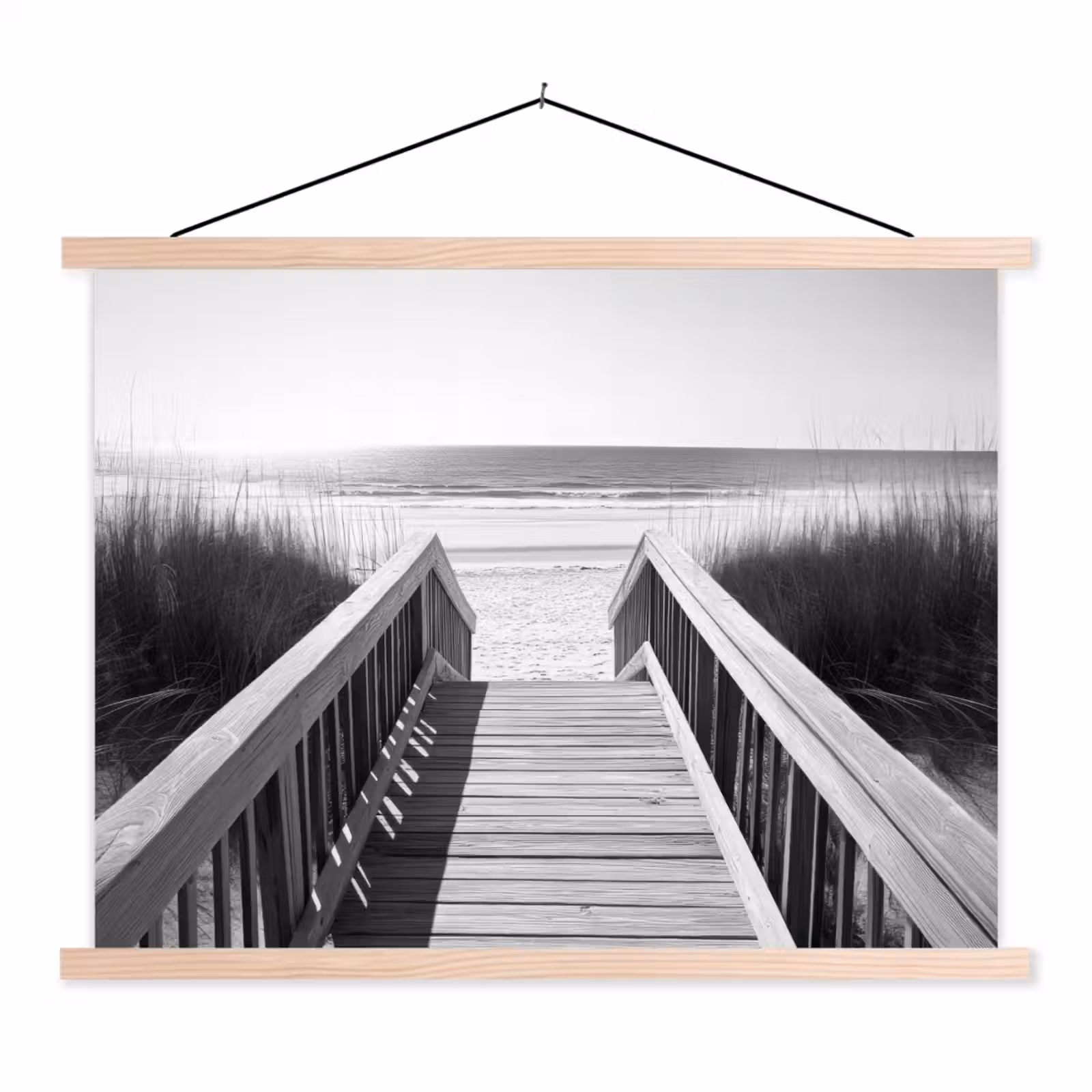 Schoolplaat - Loopbrug - Hout - Strand - Zee — 1