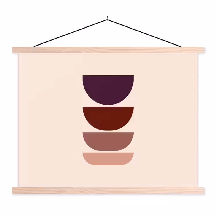 Schoolplaat - Harmonieus - Symmetrisch - Rood — 1