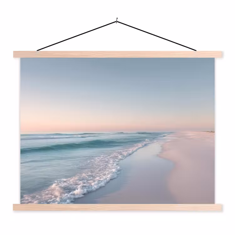 Schoolplaat - Kustlijn - Pastel - water — 1