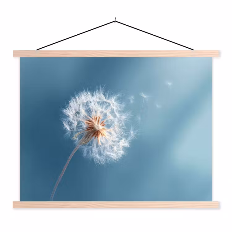 Schoolplaat - Paardenbloem - Wind - Blauw — 1