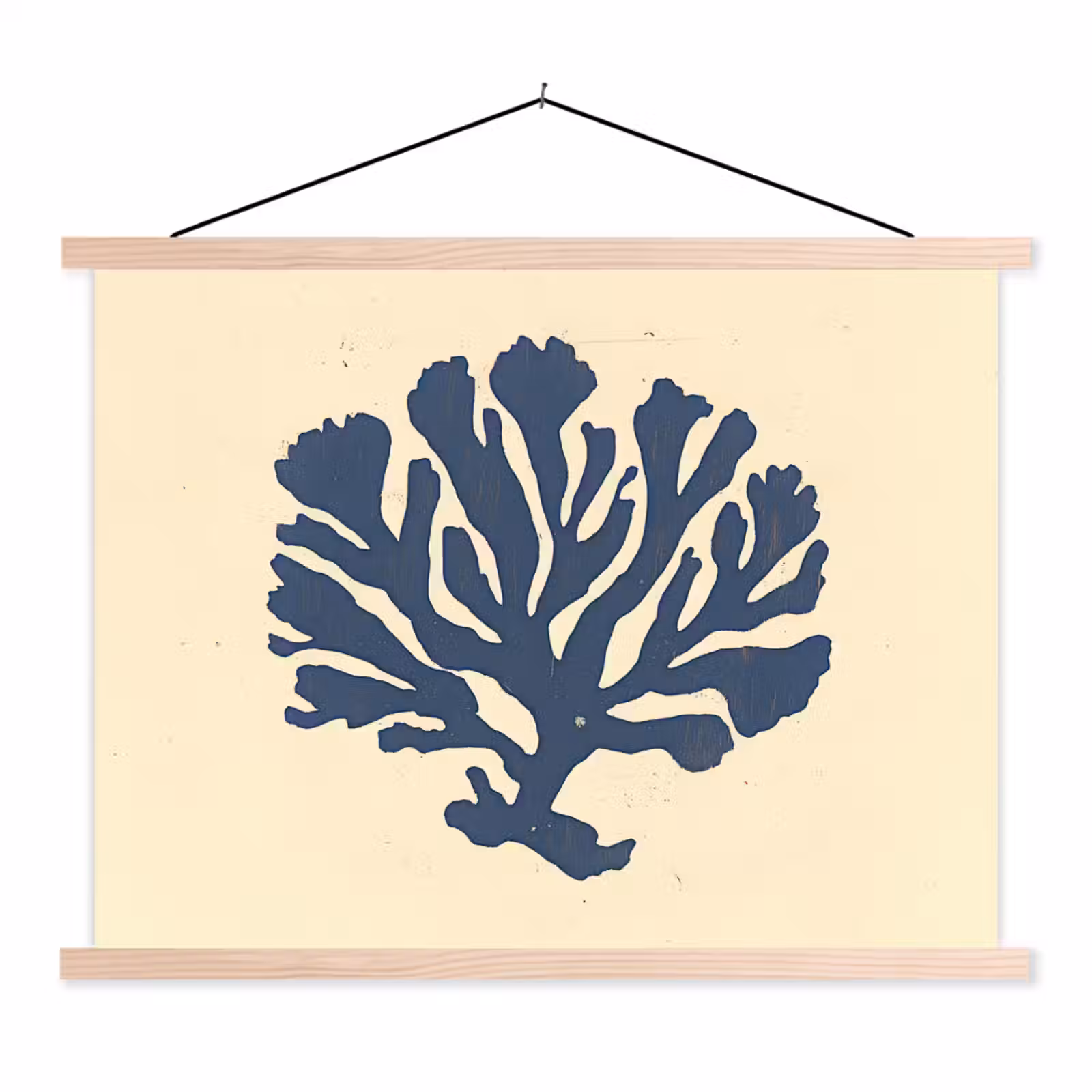 Schoolplaat - Blauw koraal - Vertakkingen - Beige — 1