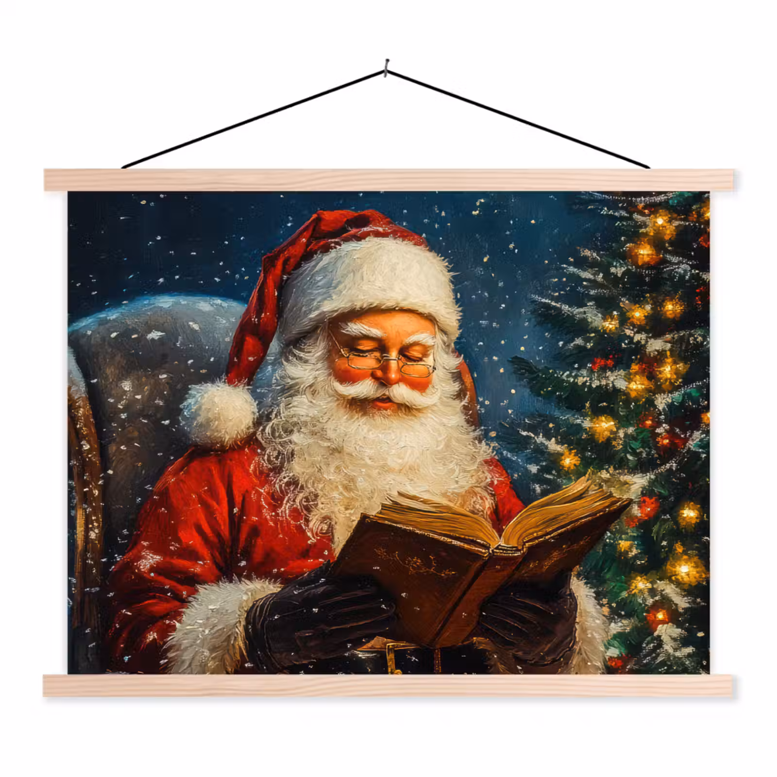 Schoolplaat - Kerstman - Kerst - Winter - Kerstboom — 1