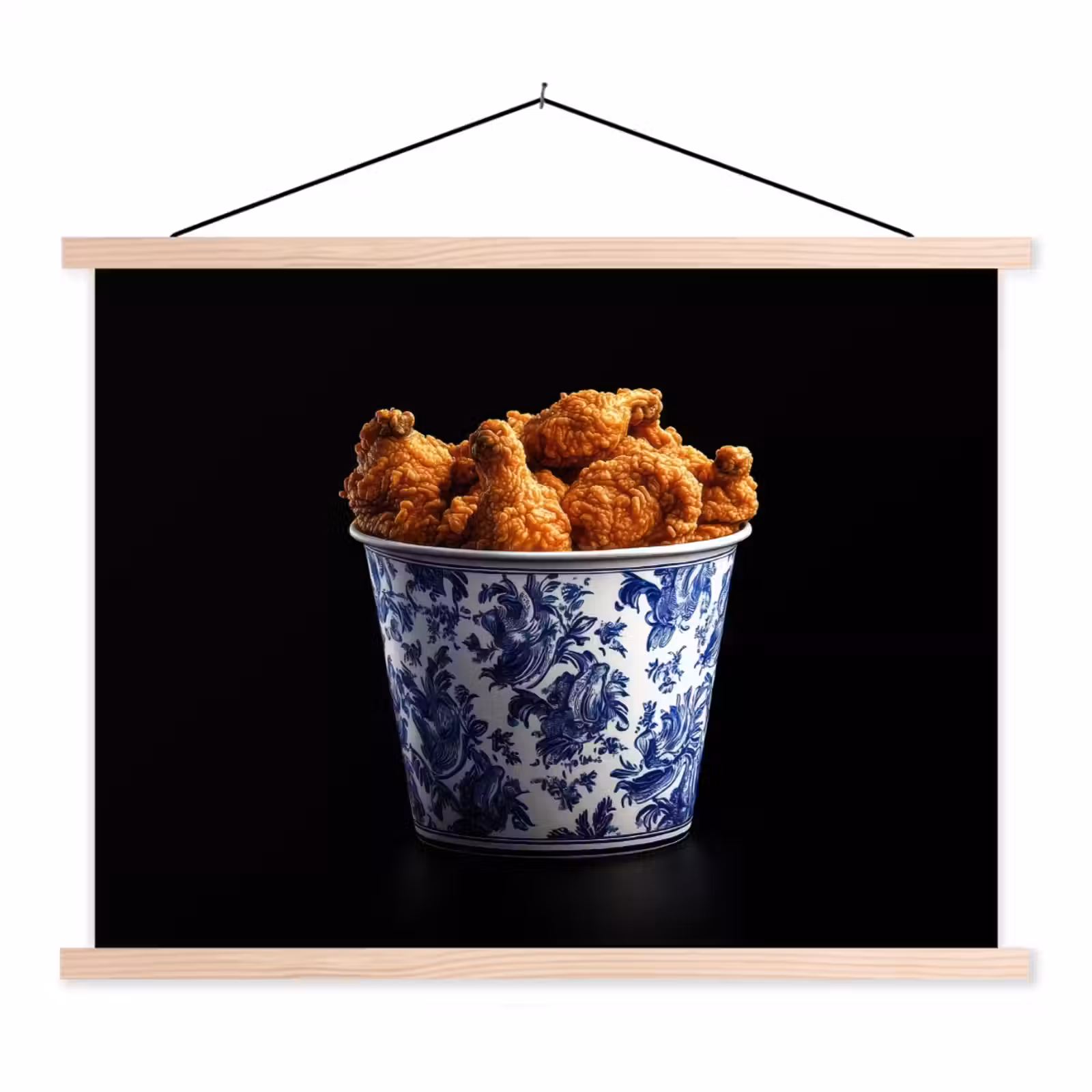 Schoolplaat - Kip - Bucket - Delfts blauw - Lekker — 1