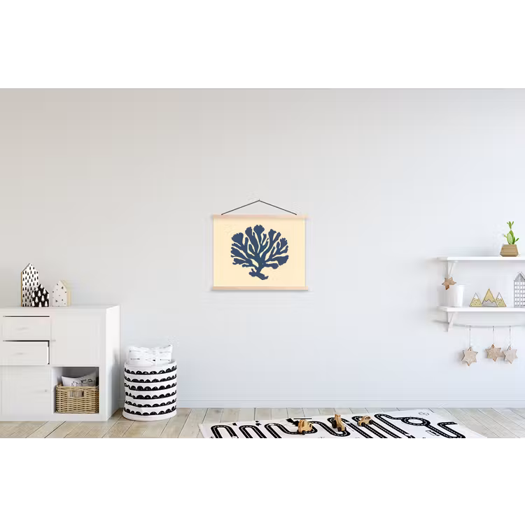 Schoolplaat - Blauw koraal - Vertakkingen - Beige — 3