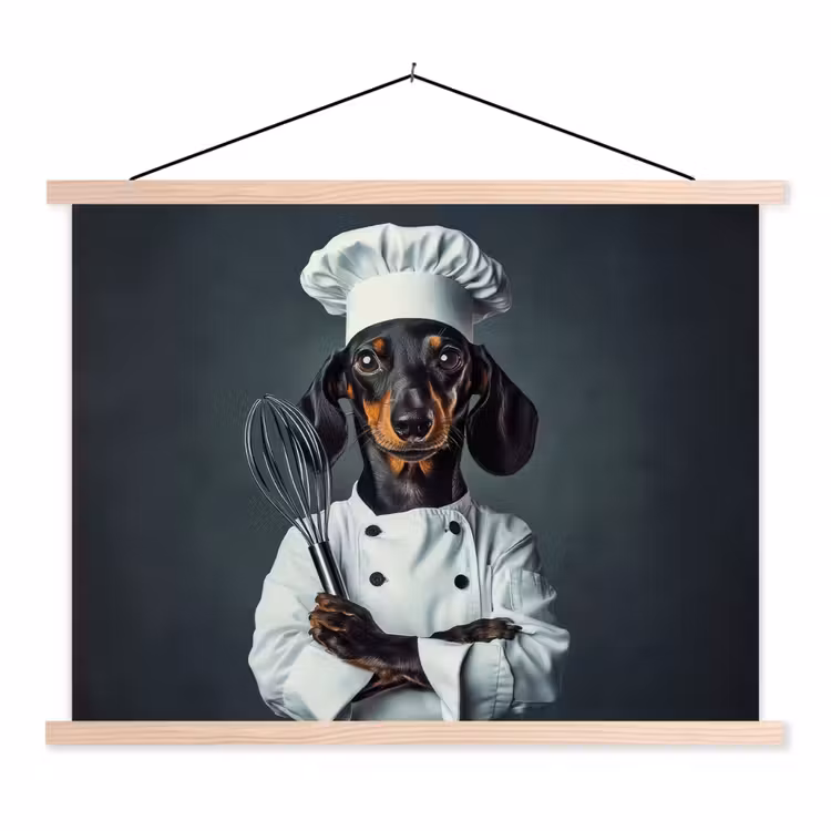 Schoolplaat - Hond - Garde - Kok — 1