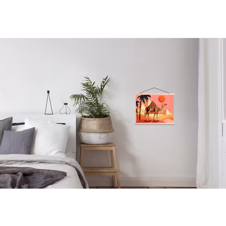 Schoolplaat - Kameel - Pyramides - Rode zon — 2
