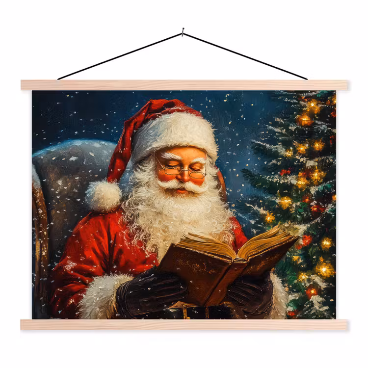Schoolplaat - Kerstman - Kerst - Winter - Kerstboom — 1