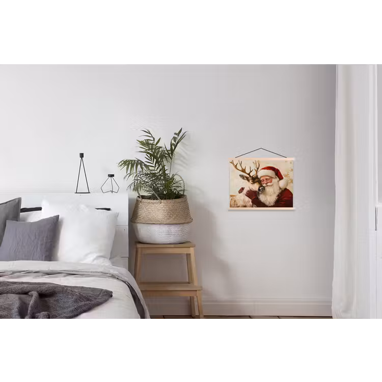 Schoolplaat - Kerstman - Rendier - Kerst - Christmas — 2