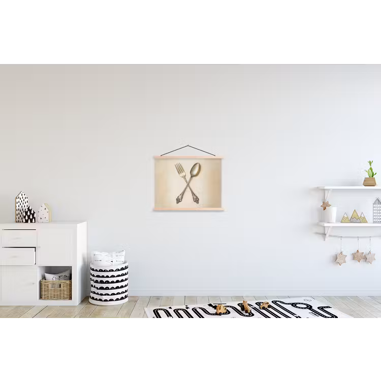 Schoolplaat - Beige - Vintage - Bestek — 3