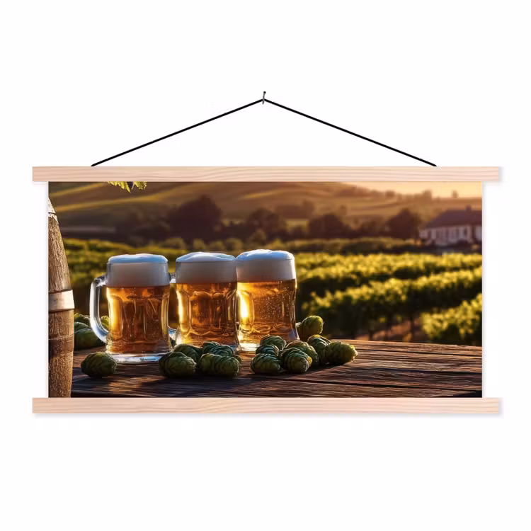 Schoolplaat - Bier - Hop - Landschap — 1