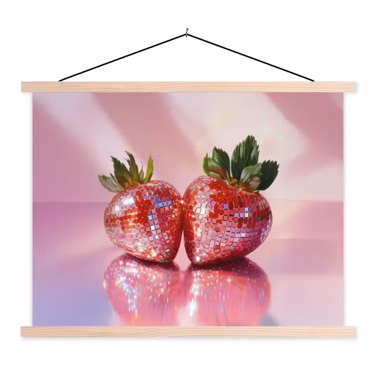 Schoolplaat - Disco - Fruit - Glitter - Strawberry — 1