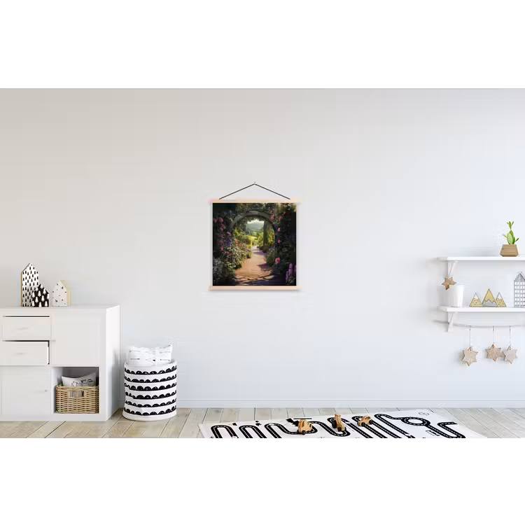 Schoolplaat - Doorkijk - Bloemen - Natuur - Rozenboog — 3