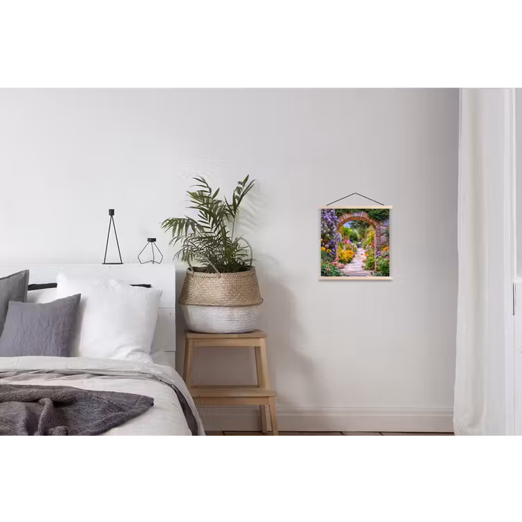 Schoolplaat - Doorkijk - Bloemen - Pad - Natuur — 2