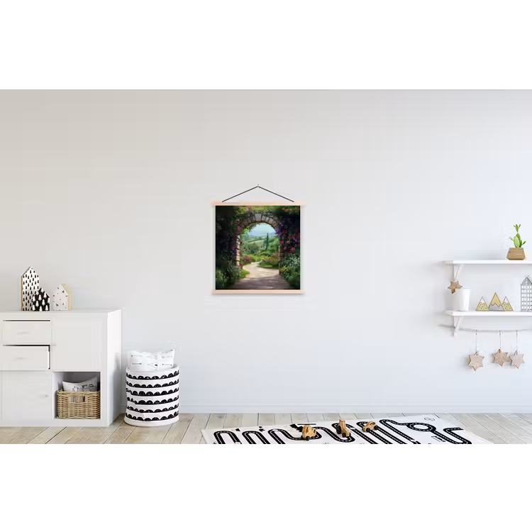 Schoolplaat - Doorkijk - Landschap - Bloemen - Pad - Uitzicht — 3
