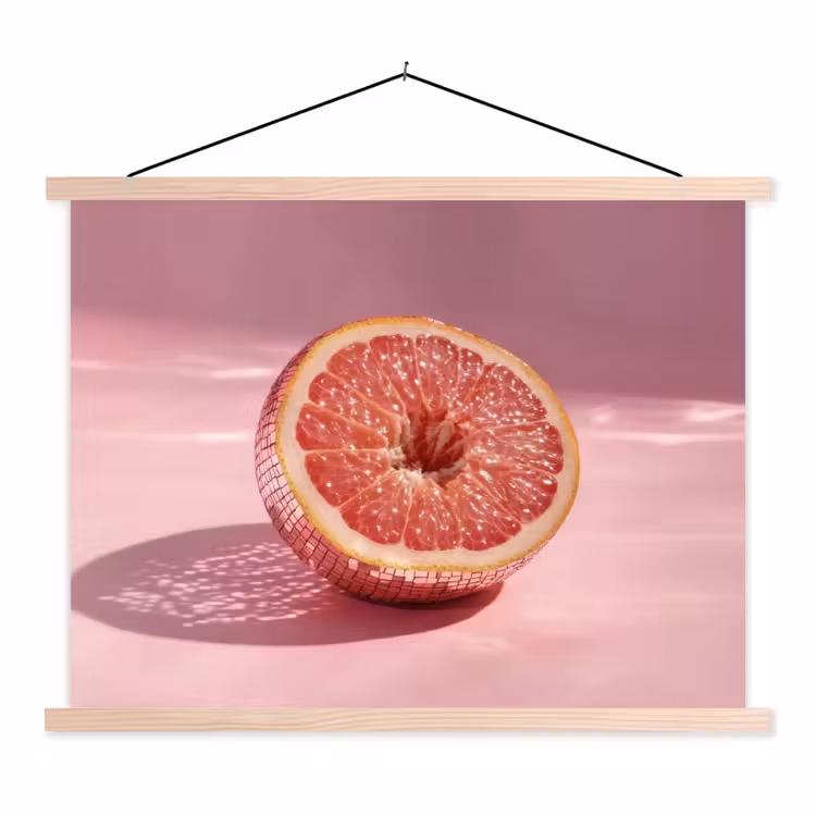 Schoolplaat - Grapefruit - Roze - Disco - Shiny — 1
