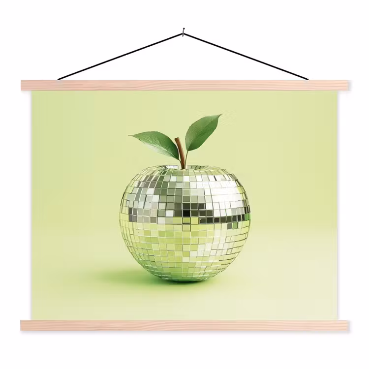 Schoolplaat - Groen - Disco - Decoratie - Appel — 1