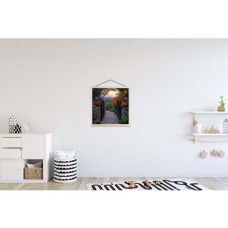 Schoolplaat - Landschap - Hek - Pad - Zonsondergang - Natuur — 3