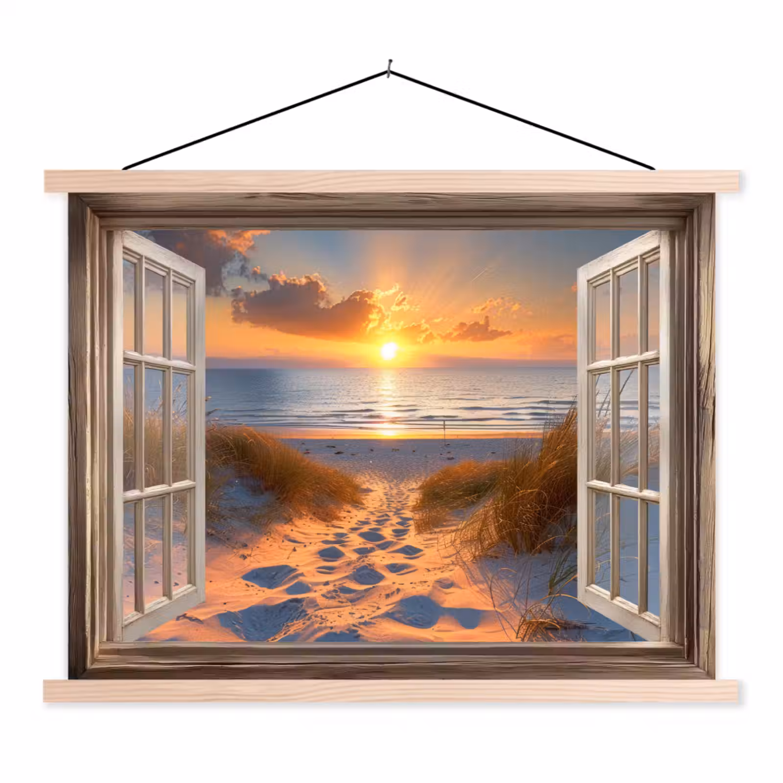 Schoolplaat - Doorkijk - Strand - Duinen - Zonsondergang — 1