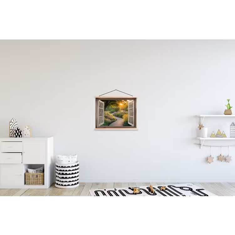Schoolplaat - Doorkijk - Bloemen - Natuur - Zon - Pad — 3