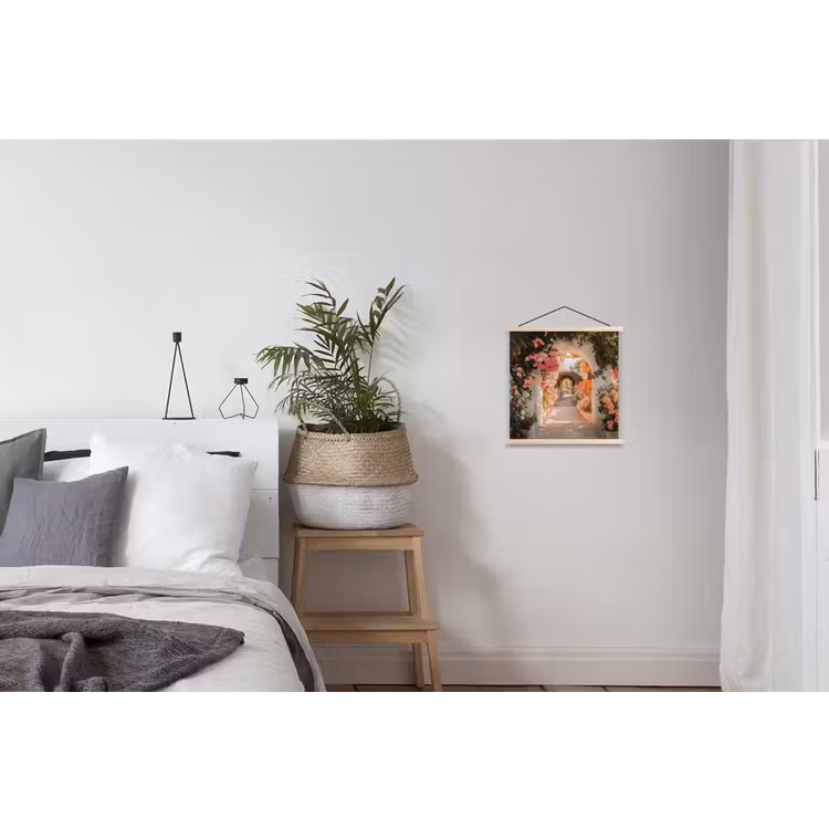 Schoolplaat - Doorkijk - Boog - Bloemen - Pastel — 2