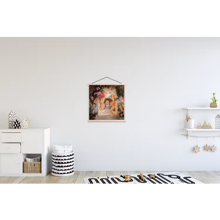 Schoolplaat - Doorkijk - Boog - Bloemen - Pastel — 3