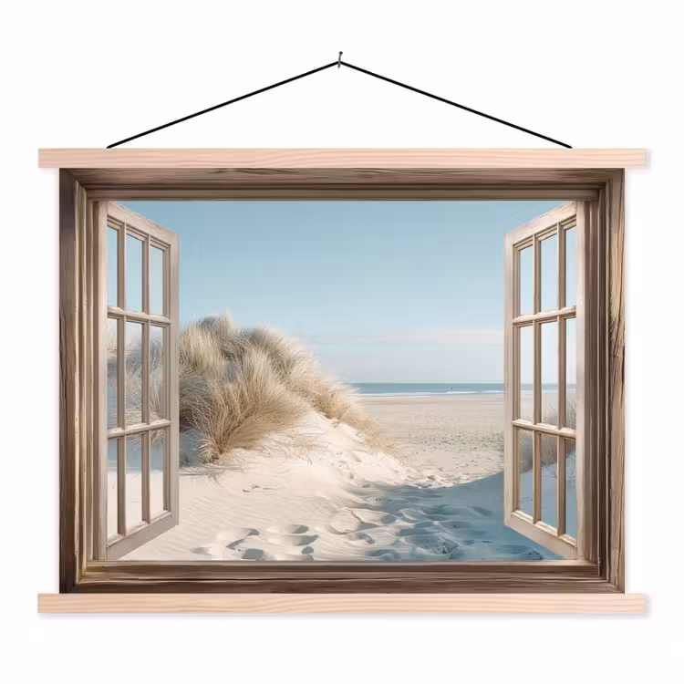 Schoolplaat - Doorkijk - Helmgras - Duinen - Zee - Landschap — 1