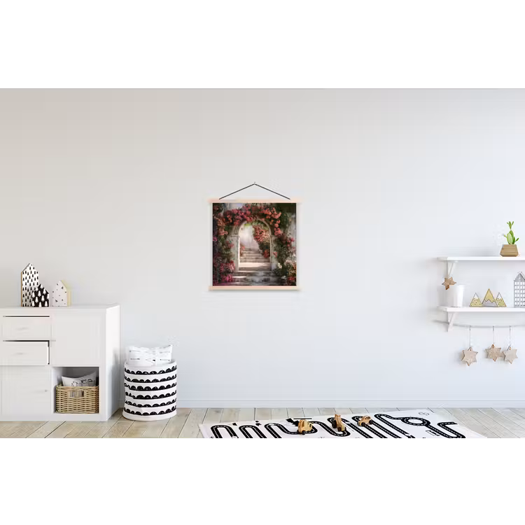 Schoolplaat - Doorkijk - Rozen - Vintage - Poort — 3