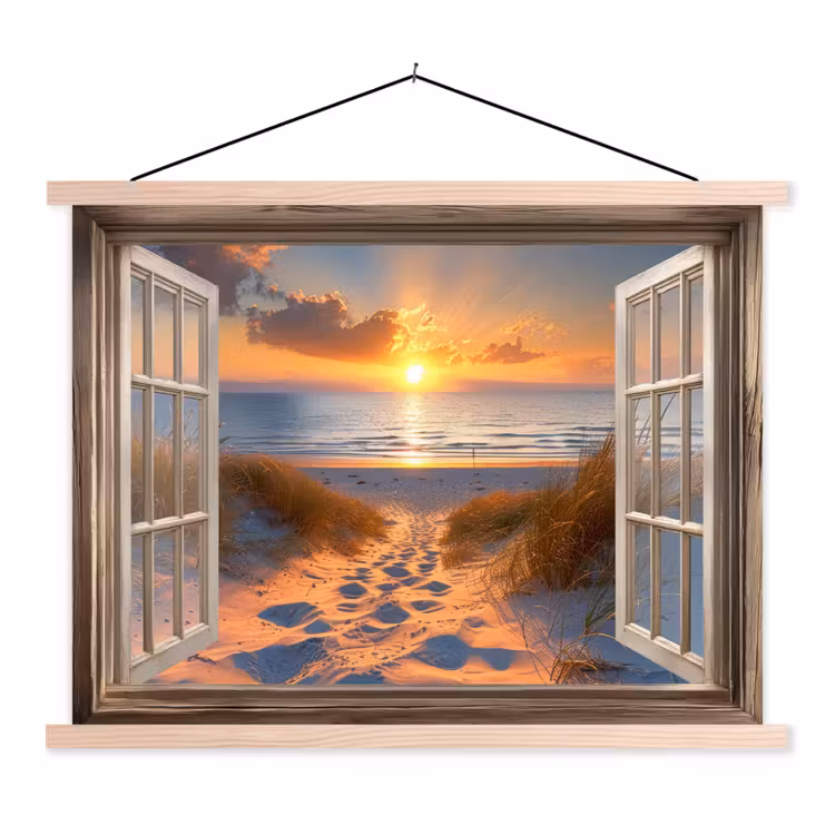 Schoolplaat - Doorkijk - Strand - Duinen - Zonsondergang — 1