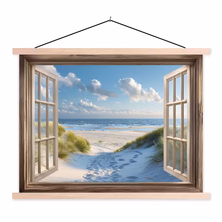 Schoolplaat - Doorkijk - Strand - Raam - Duinen - Zee — 1