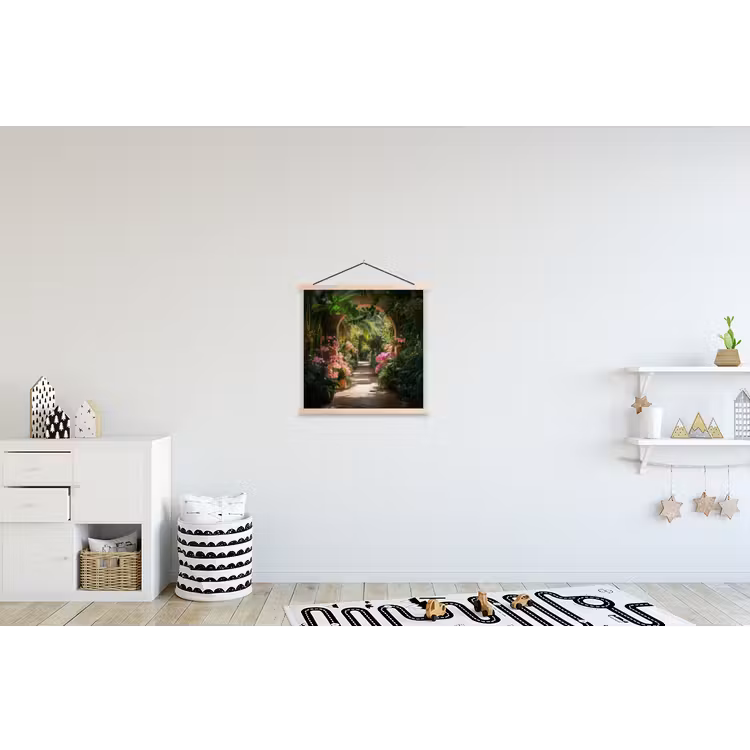 Schoolplaat - Doorkijk - Tropisch - Bloemen - Natuur — 3