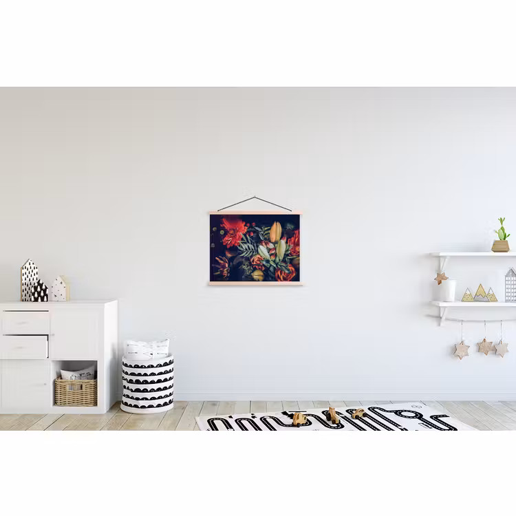 Schoolplaat - Boeket - Stilleven - Bloemen - Planten - Rood — 3