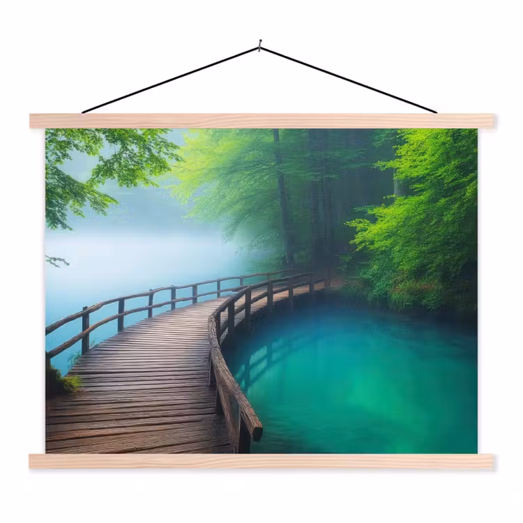 Schoolplaat - Brug - Water - Rivier - Bos — 1
