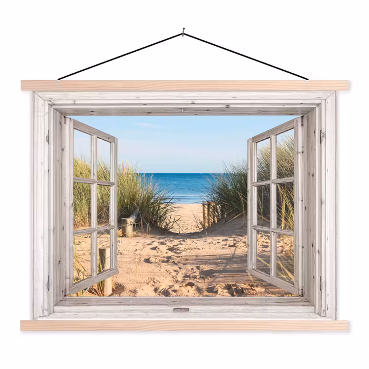 Schoolplaat - Doorkijk - Strand - Zee - Duinen - Zand - Water - Helmgras — 1