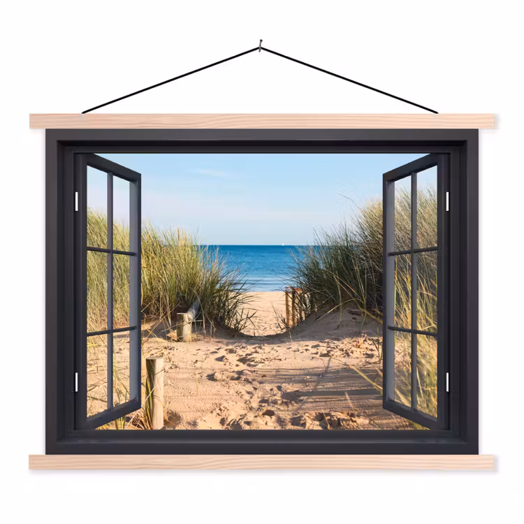 Schoolplaat - Doorkijk - Strand - Zee - Zand - Water - Helmgras - Duinen — 1