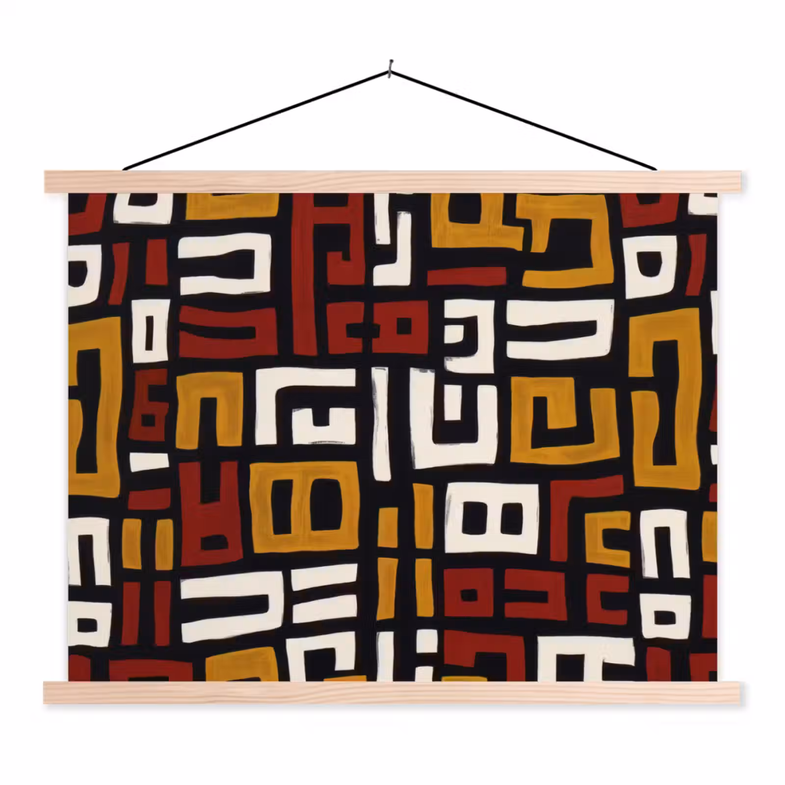Schoolplaat - Abstract - Patroon - Rood — 1