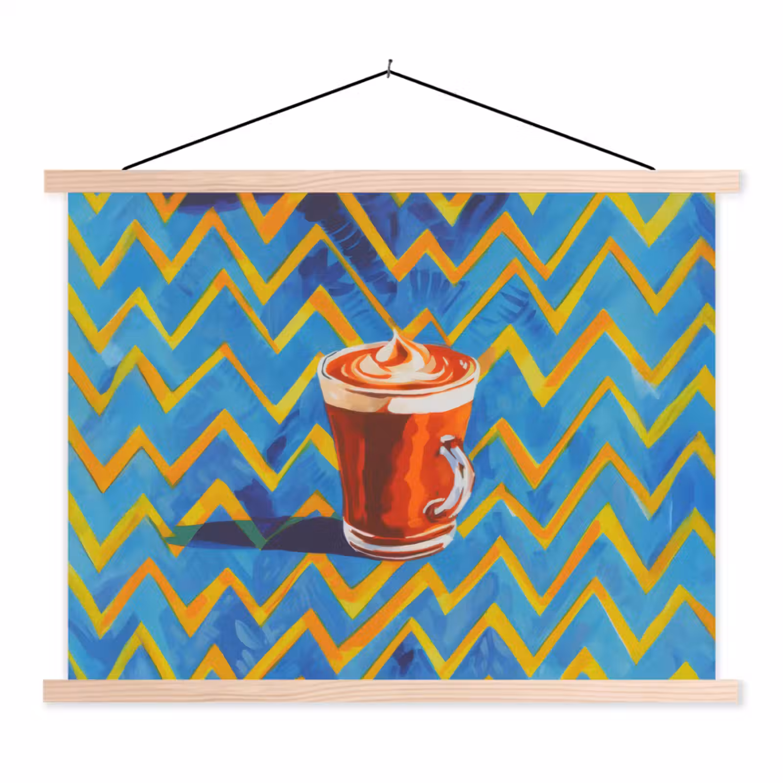 Schoolplaat - Mok - Koffie - Zigzag - Slagroom — 1