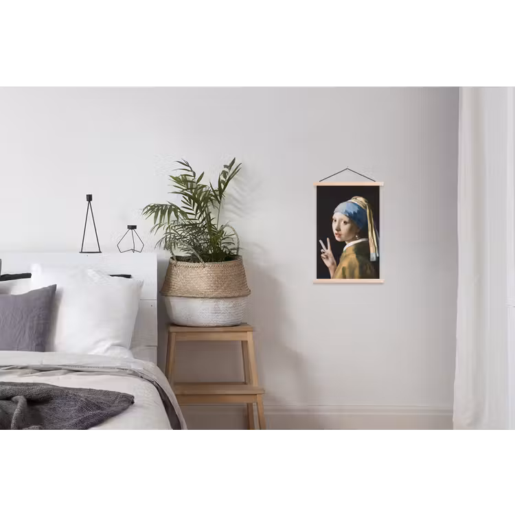 Schoolplaat - Meisje met de parel - Johannes Vermeer - Peace — 2