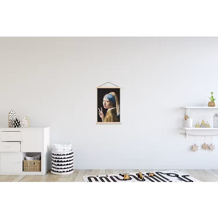 Schoolplaat - Meisje met de parel - Johannes Vermeer - Peace — 3