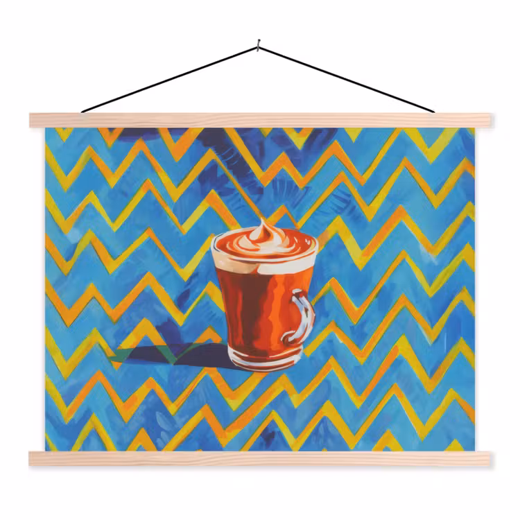 Schoolplaat - Mok - Koffie - Zigzag - Slagroom — 1
