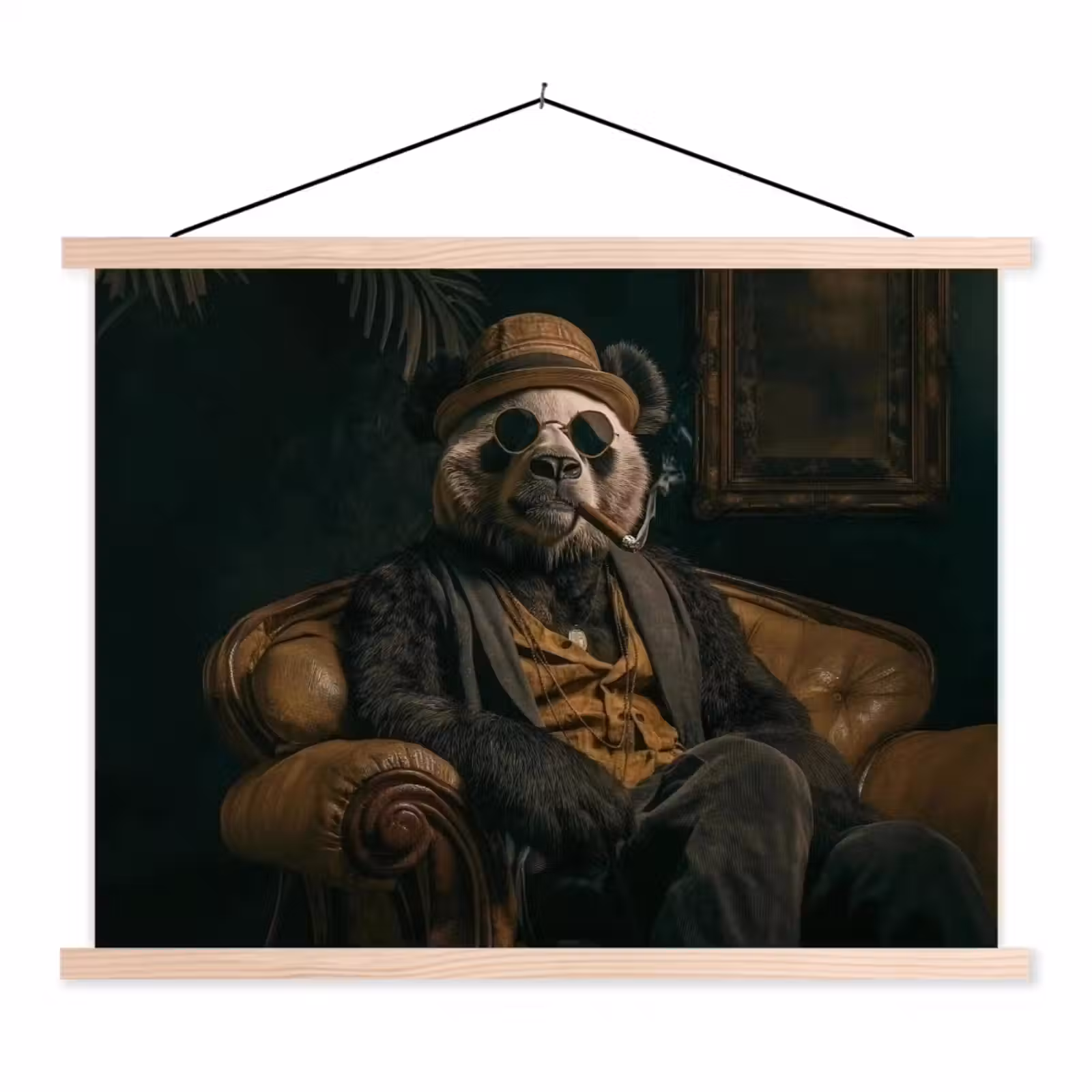 Schoolplaat - Panda - Hoed - Bril - Pak — 1