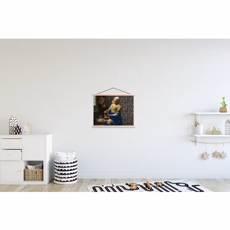 Schoolplaat - Melkmeisje - Kunst - Panterprint - Vermeer - Schilderij - Oude meesters — 3