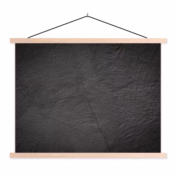Schoolplaat - Beton print - Industrieel - Zwart — 1