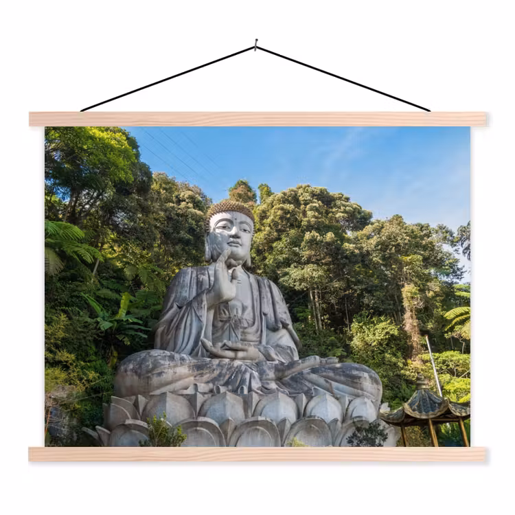 Schoolplaat - Boeddha beelden - Jungle - Buddha - Spiritualiteit - Mediteren — 1