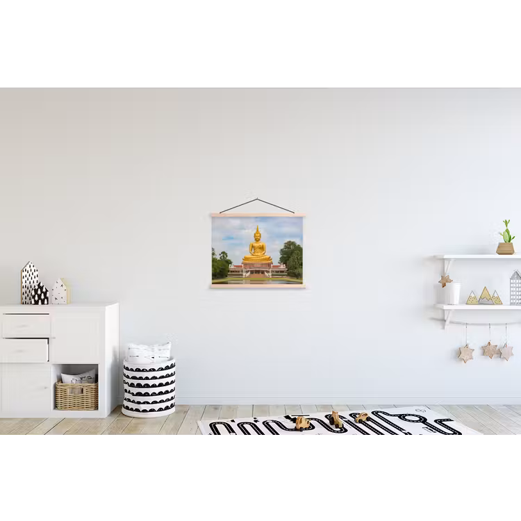 Schoolplaat - Boeddha - Buddha beeld - Goud - Religie — 3