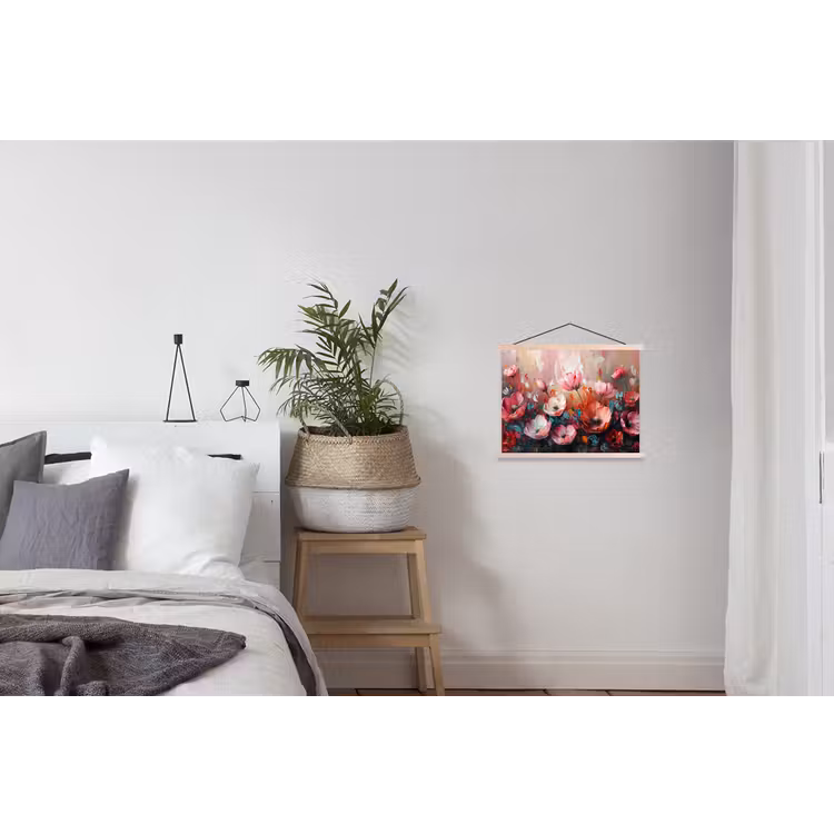 Schoolplaat - Klaprozen - Roze - Bloemen - Botanisch - Kunst — 2
