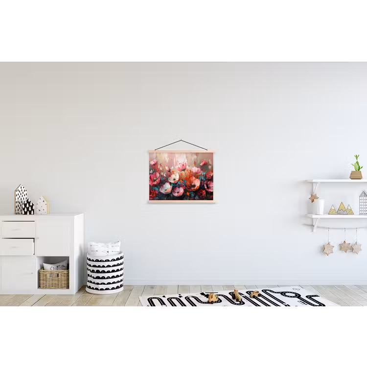 Schoolplaat - Klaprozen - Roze - Bloemen - Botanisch - Kunst — 3