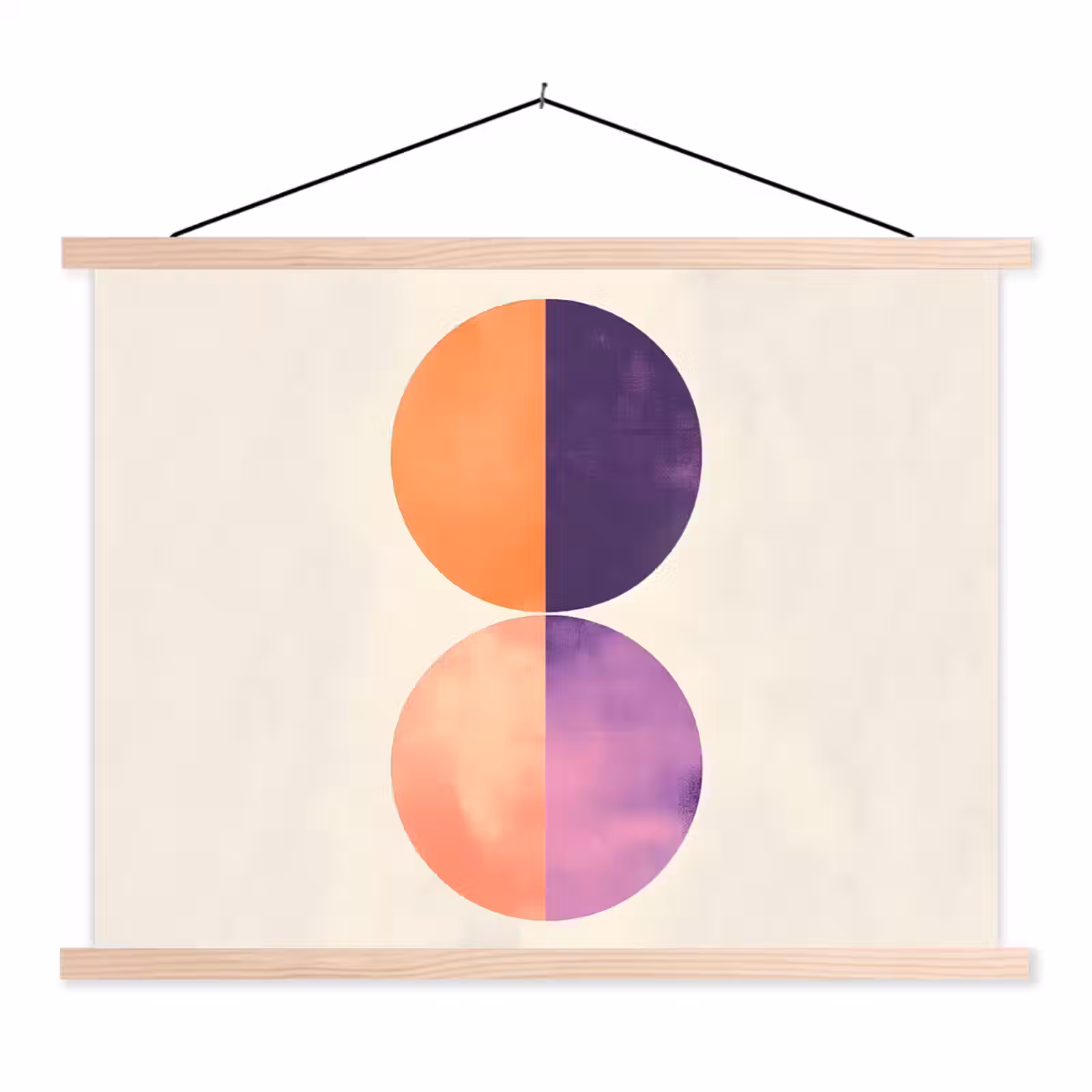 Schoolplaat - Abstract - Cirkels - Paars — 1