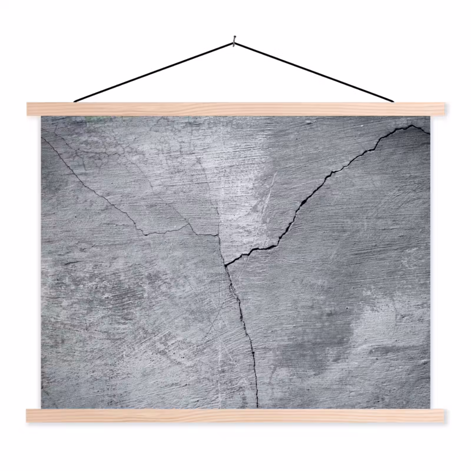 Schoolplaat - Beton - Grijs - Scheur — 1