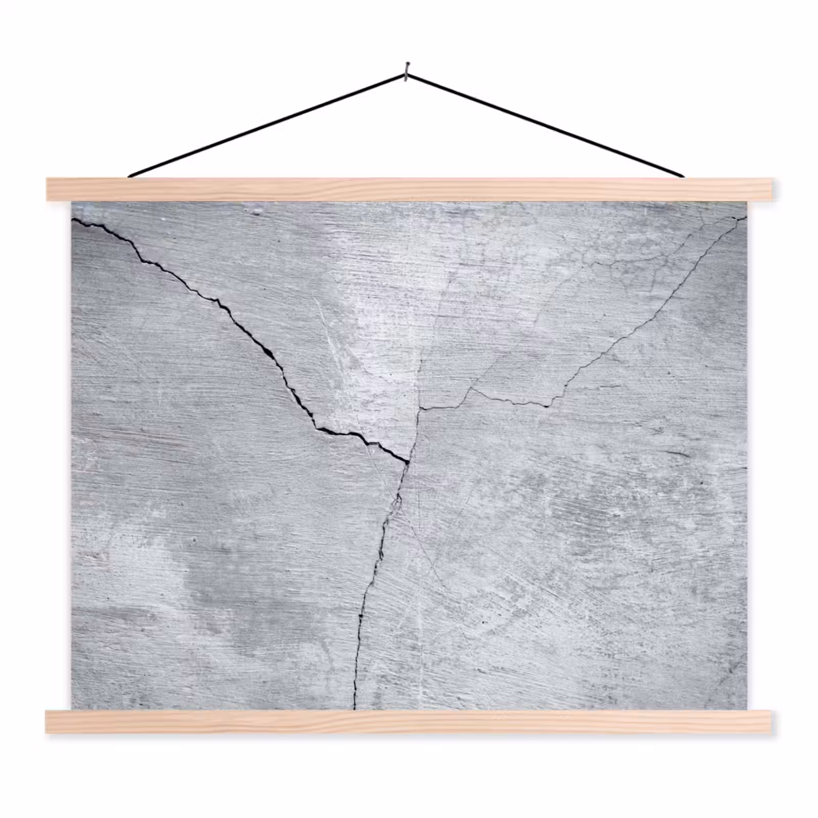 Schoolplaat - Beton - Scheur - Grijs — 1