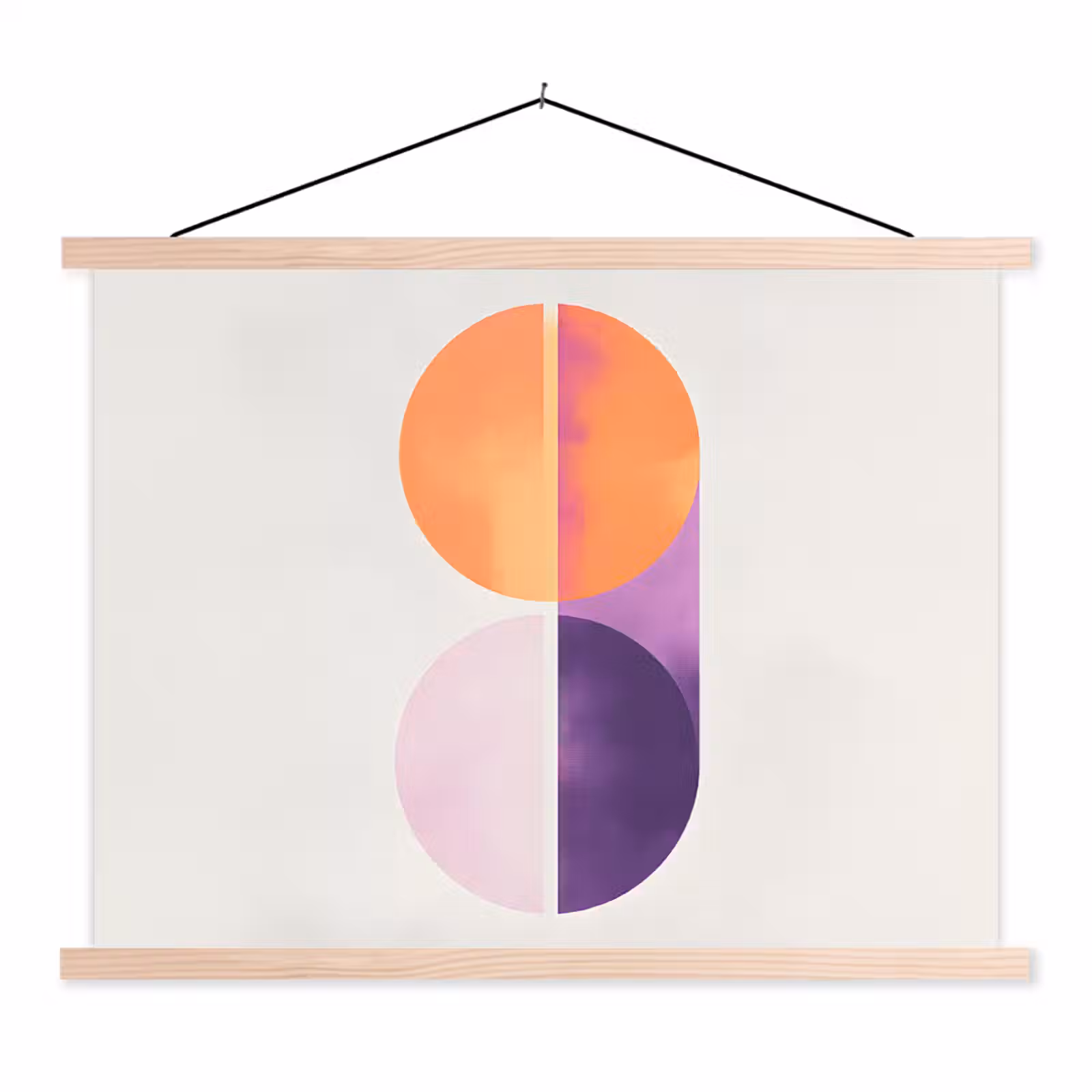 Schoolplaat - Cirkels - Abstract - Paars — 1